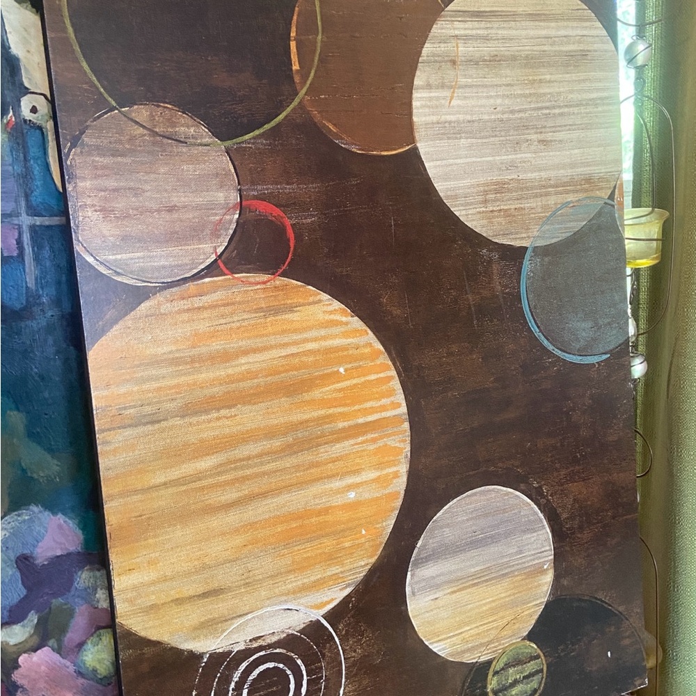 Abstract Circle wood wall Art
